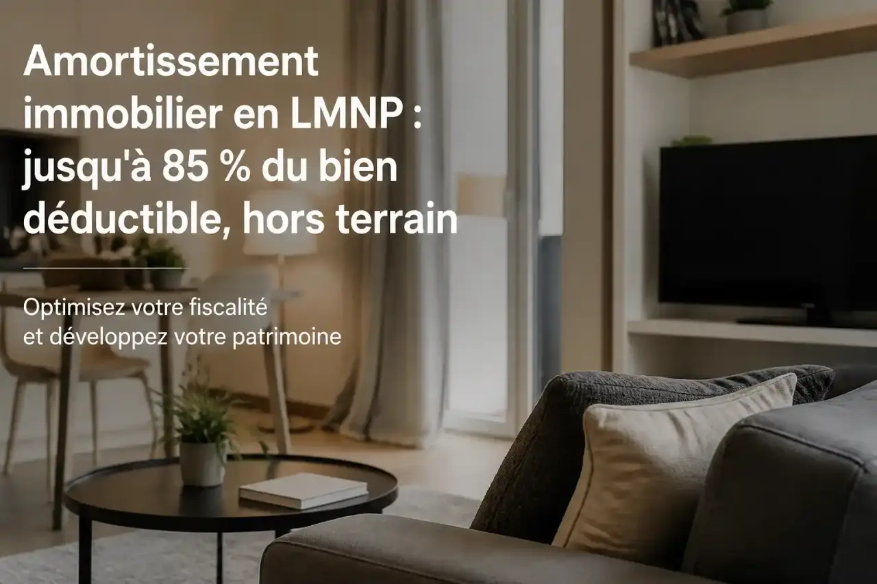 Amortissement immobilier en LMNP : jusqu'à 85 % du bien déductible, hors terrain