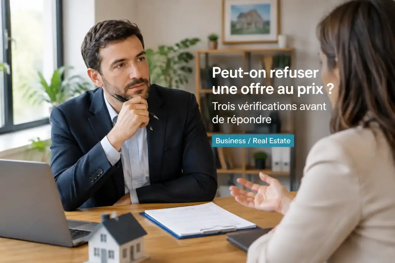 Peut-on refuser une offre au prix ? Trois vérifications avant de répondre